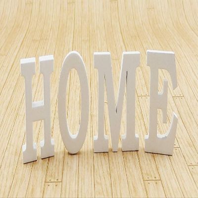 Melody Jane Dollhouse White Home Letters Modern Miniature Ornament Accessory