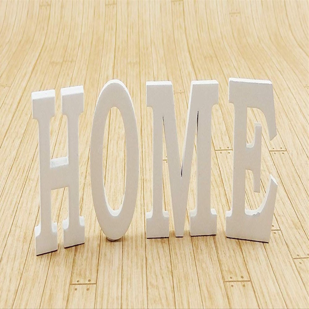 Melody Jane Dollhouse White Home Letters Modern Miniature Ornament Accessory