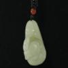 1.8" China Certified Nature Hetian Nephrite Jade Tiger and Ruyi Fined Carved Necklace Pendants 0997 view 4