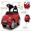 Jamara 460326 Fiat 500 Bobby Push Car, Red view 4