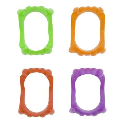 Unique Unforgettable Fun Neon Vampire Teeth Favors - 1.83" x 2.5" x 0.75" (12 Count) - Ideal for Halloween & Costume Parties