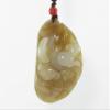 2.1" China Certified Nature Hetian Nephrite Jade Fortune Rat and Ancient Coin Fine Carved Necklace Pendants view 1