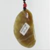 2.1" China Certified Nature Hetian Nephrite Jade Fortune Rat and Ancient Coin Fine Carved Necklace Pendants view 3