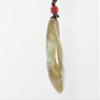 2.1" China Certified Nature Hetian Nephrite Jade Fortune Rat and Ancient Coin Fine Carved Necklace Pendants view 4