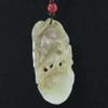 2.3" China Certified Nature Hetian Nephrite Jade Wealth Pixiu and Persimmon Hollow Carved Necklace Pendants view 4