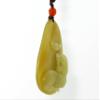2" China Certified Nature Hetian Nephrite Jade Auspicious Tiger Fine Carved Necklace Pendants view 3