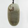 2.9" China Certified Nature Hetian Nephrite Jade Auspicious Eagle Hand Carved Pendants Hand Piece view 1