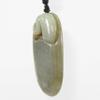 2.9" China Certified Nature Hetian Nephrite Jade Auspicious Eagle Hand Carved Pendants Hand Piece view 2