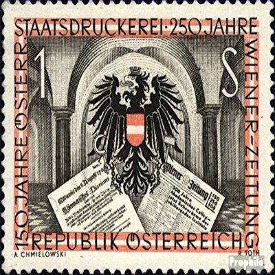 Austria 1011 (Complete.Issue.) unmounted Mint/Never hinged ** MNH 1954 Staatsdruckerei (Stamps for Collectors)
