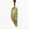 2" China Certified Nature Hetian Nephrite Jade Lucky Spider Fine Carved Necklace Pendants view 3