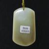 2" China Certified Nature Hetian Nephrite Jade Lucky Buddha Plate Fine Carved Necklace Pendants view 4