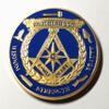 Masonic Freemason Brotherhood Colorized Challenge Art Coin view 1