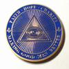 Masonic Freemason Brotherhood Colorized Challenge Art Coin view 2
