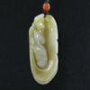 2" China Certified Nature Hetian Nephrite Jade Wealth Rat and Ingot Hand Carved Necklace Pendants view 1