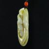 2" China Certified Nature Hetian Nephrite Jade Wealth Rat and Ingot Hand Carved Necklace Pendants view 3