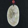 2" China Certified Nature Hetian Nephrite Jade Wealth Pixiu and Ruyi Fine Carved Necklace Pendants view 1