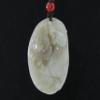 2" China Certified Nature Hetian Nephrite Jade Wealth Pixiu and Ruyi Fine Carved Necklace Pendants view 2