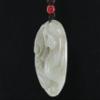 2" China Certified Nature Hetian Nephrite Jade Wealth Pixiu and Ruyi Fine Carved Necklace Pendants view 3
