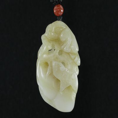 1.9" China Certified Nature Hetian Nephrite Jade Wealth Pixiu and Gourd Hollow Carved Necklace Pendants