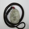 1.7" China Certified Nature Hetian Nephrite Jade Tiger Amulet and Ruyi Fine Carved Necklace Pendants view 2