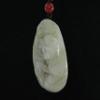1.7" China Certified Nature Hetian Nephrite Jade Tiger Amulet and Ruyi Fine Carved Necklace Pendants view 4
