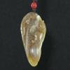 2.2" China Certified Nature Hetian Nephrite Jade Wealh Pixiu and Bat Fine Carved Necklace Pendant view 3
