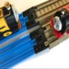 TrainLab Track Adapters Compatible with Plarail to Brown 2009 Trackmaster Tracks 2pcs (Black) view 1