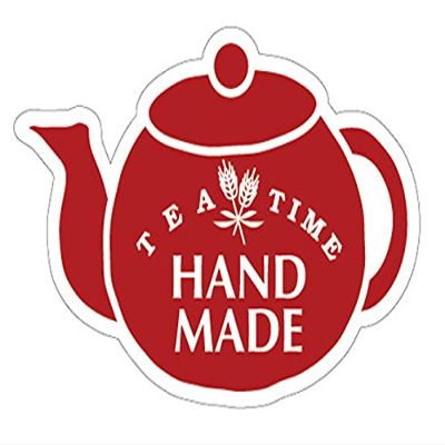 cotta 1715 Stickers, Teapot, Red, 0.9 x 1.3 inches (2.3 x 3.2 cm), Pack of 100