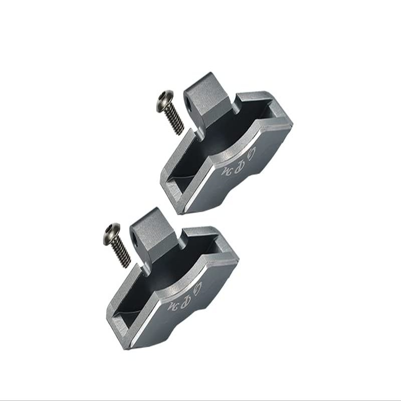GPM For Traxxas Unlimited Desert Racer 4X4 (#85076-4) Upgrade Parts Aluminum Front/Rear Brake Caliper - 1Pr Set Gray Silver