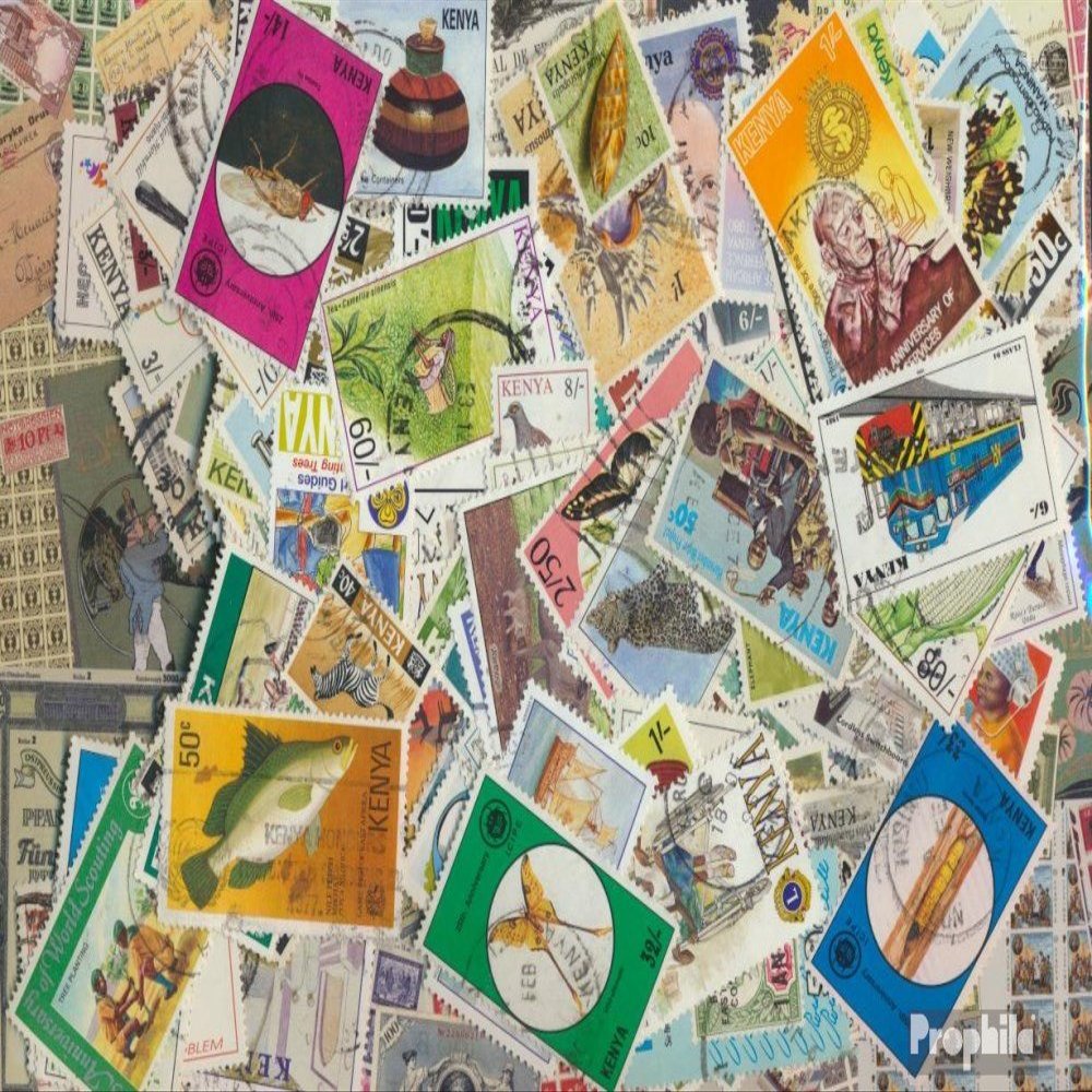 Prophila Collection Kenya 200 Various Stamps (Stamps for Collectors)