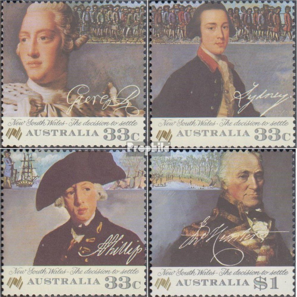 Australia 984-987 (Complete.Issue.) unmounted Mint/Never hinged ** MNH 1986 Colonization of Australia (Stamps for Collectors)