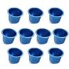 GSE Games & Sports Expert Jumbo Aluminum Cup Holder, Drop-in Cup Holder for Casino Poker Tables, Work Desks, Boats, RVs, Cars & Trucks (Blue, 10-Pack) view 1