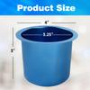 GSE Games & Sports Expert Jumbo Aluminum Cup Holder, Drop-in Cup Holder for Casino Poker Tables, Work Desks, Boats, RVs, Cars & Trucks (Blue, 10-Pack) view 2