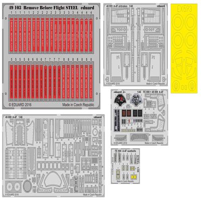 Eduard EDBIG49197 Big Ed Set 1:48-A-4F Skyhawk (Hobbyboss) Photo-Etched Accessories, Various