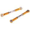 2 Pcs 166017 106017 RC1:10 Aluminum Alloy Front/Rear Linkage for HSP Off Road Trucks Model Car (Golden) view 2