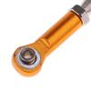 2 Pcs 166017 106017 RC1:10 Aluminum Alloy Front/Rear Linkage for HSP Off Road Trucks Model Car (Golden) view 4