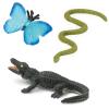 Safari Ltd. Good Luck Minis Rainforest Fun Pack  8 Mini Figurines Including Snake, Frogs, Butterfly, Chimpanzee, Orangutan, Caiman, Bear  Educational Toy Figures for Boys, Girls & Kids Ages 5+ view 4