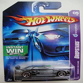 Hot Wheels DROPSTARS 5/5, Gray Nissan Skyline 60/223 Instant Win Card