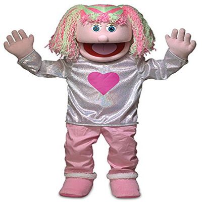 30" Kimmie, Pink Girl, Professional Performance Puppet with Removable Legs, Full or Half Body