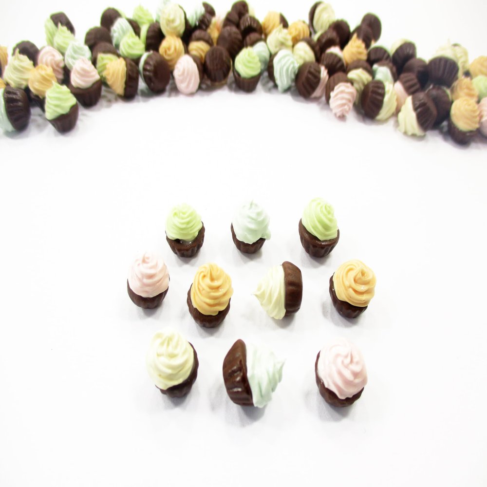 Dollhouse Miniature Food 10 Cupcake Bakery Dollhouse Food Accessories 14849