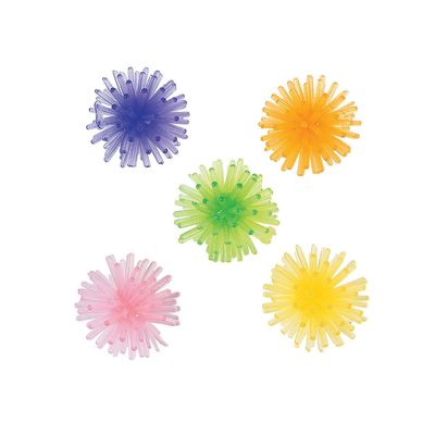 Fun Express Glow in The Dark Mini Porcupine Ball Assortment - - Set of 72 - Toys and Party Favors