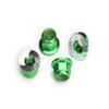Traxxas 8447G Green Serrated Aluminum 5mm Flanged Nylon Locking Nuts view 1