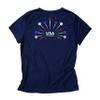 Patriotic Pickleball Ladies Performance T-Shirt view 1