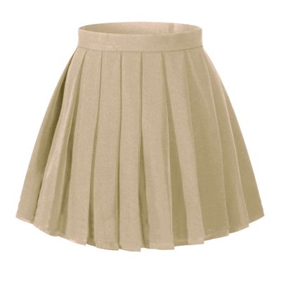 Beautifulfashionlife Girl's Pleated A-line Skirt Fancy up Dress (XS,Khaki)