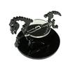 LITKO Skeletal Steed Character Mount | Warhorse Skeleton | Role Playing Games | Compatible with Dungeons & Dragons and Pathfinder Games (Black, 50mm Circular Base) view 1