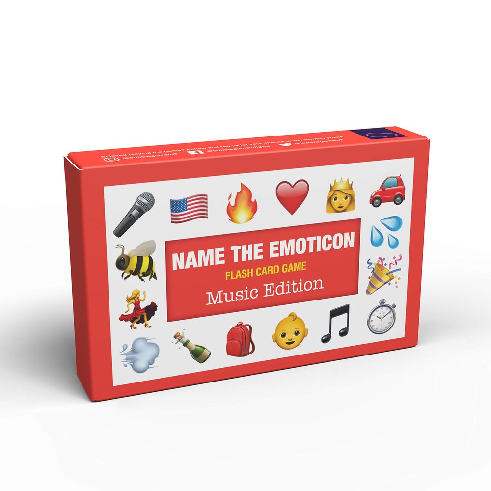 Bubblegum Stuff - Name The Emoticon Game - Music Edition - Fun Memory Game - Suitable for Family, Kids, Teenagers & Adults - Music Edition - Great Gift - Games Night Idea!