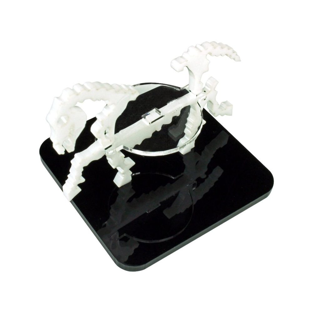 LITKO Skeletal Steed Character Mount | Warhorse Skeleton | Role Playing Games | Compatible with Dungeons & Dragons and Pathfinder Games (White, 2-inch Square Base)