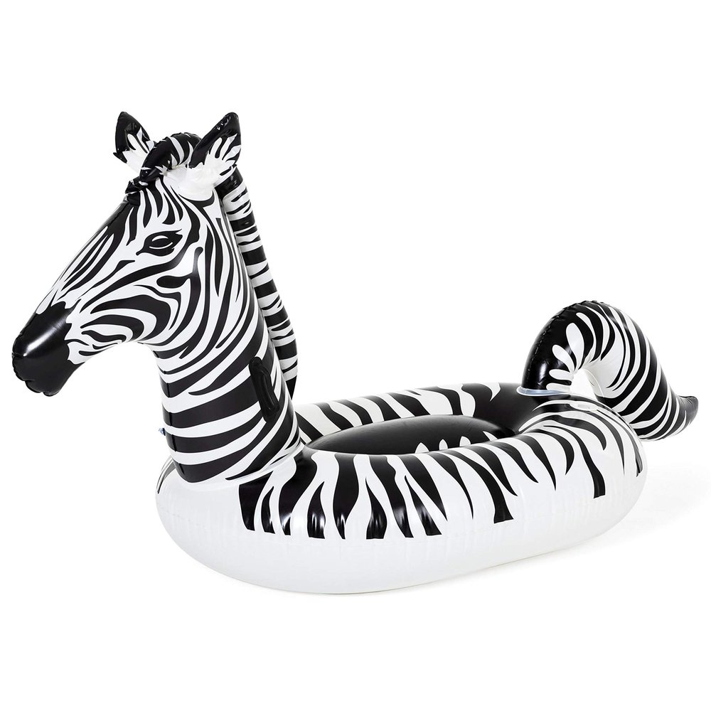 Bestway Zebra Inflatable Ride On | Pool Float, Swimming Pool Kids Inflatable Raft, Pool Toys for Kids and Adults