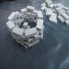 BAENRCY 250pcs Brick Building Set Dollhouse Miniature Bricks Mini Bricks Model (Grey, 1:35) view 3