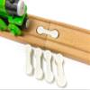 TrainLab Classic Dog Bones Perfect for Beginner (3+yrs) Wooden Railway Track Builders (5 Pieces) view 2
